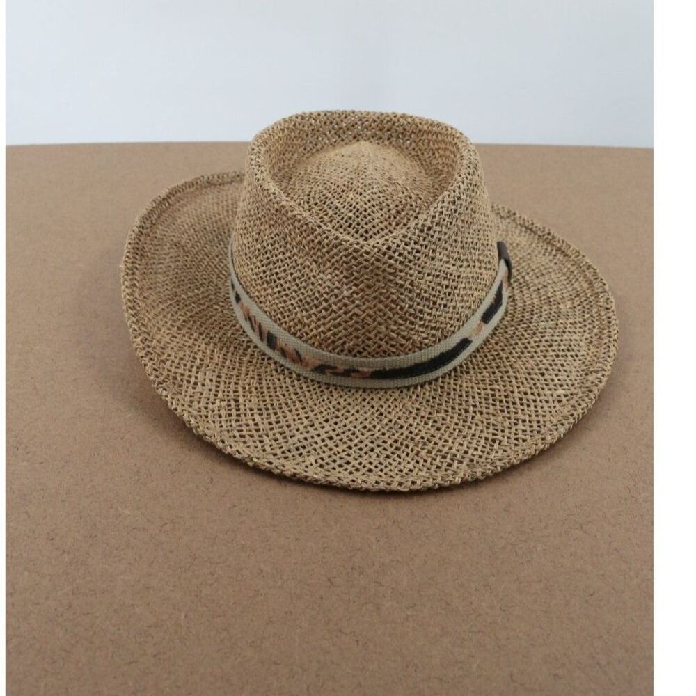 Scala Mens Straw Hat Natural Fibre Size Large/Extra Large